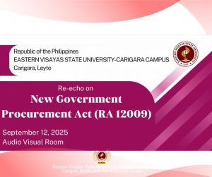 EVSU-CC Gears Up for Procurement Transition with RA 12009 Training